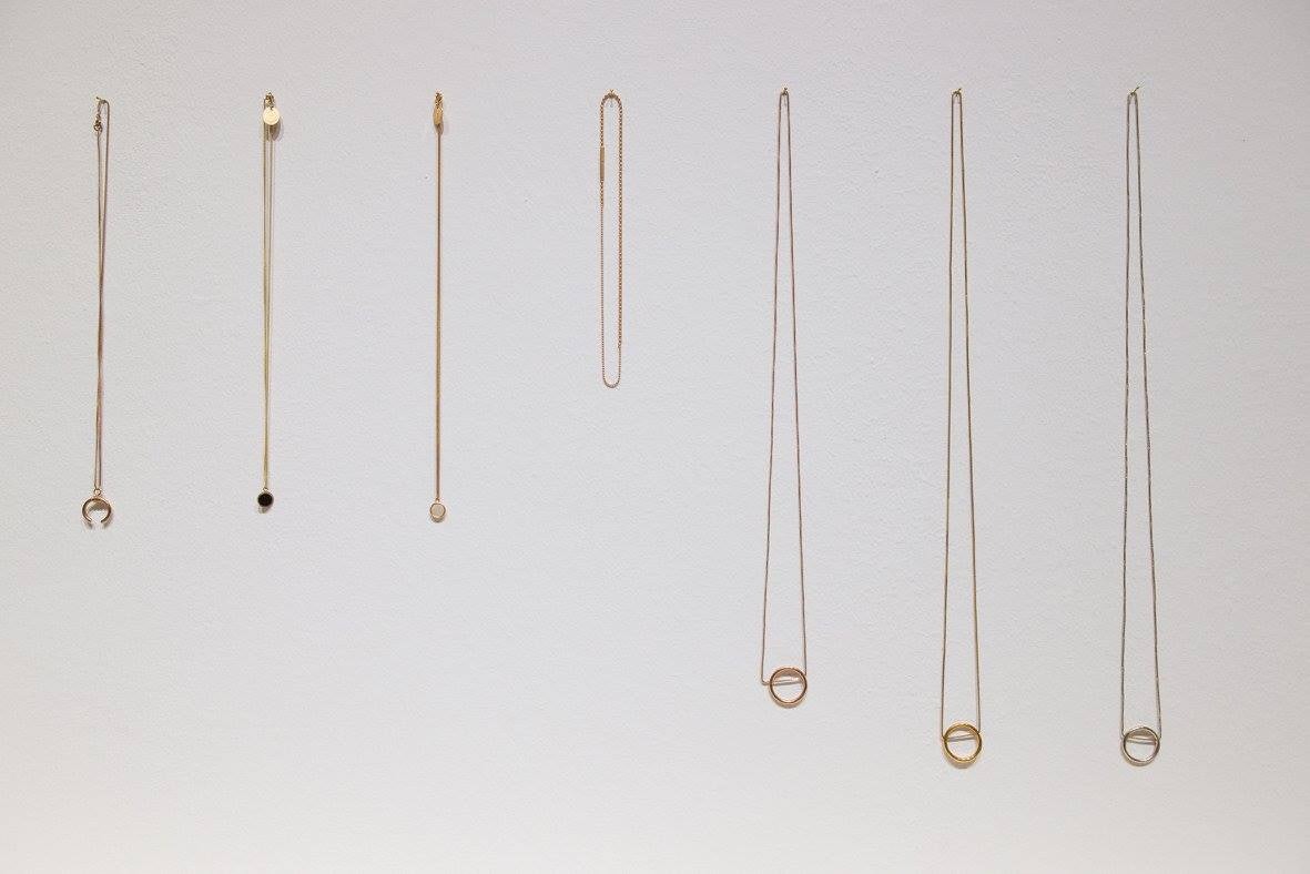 seven golden necklaces from Cocii Munich