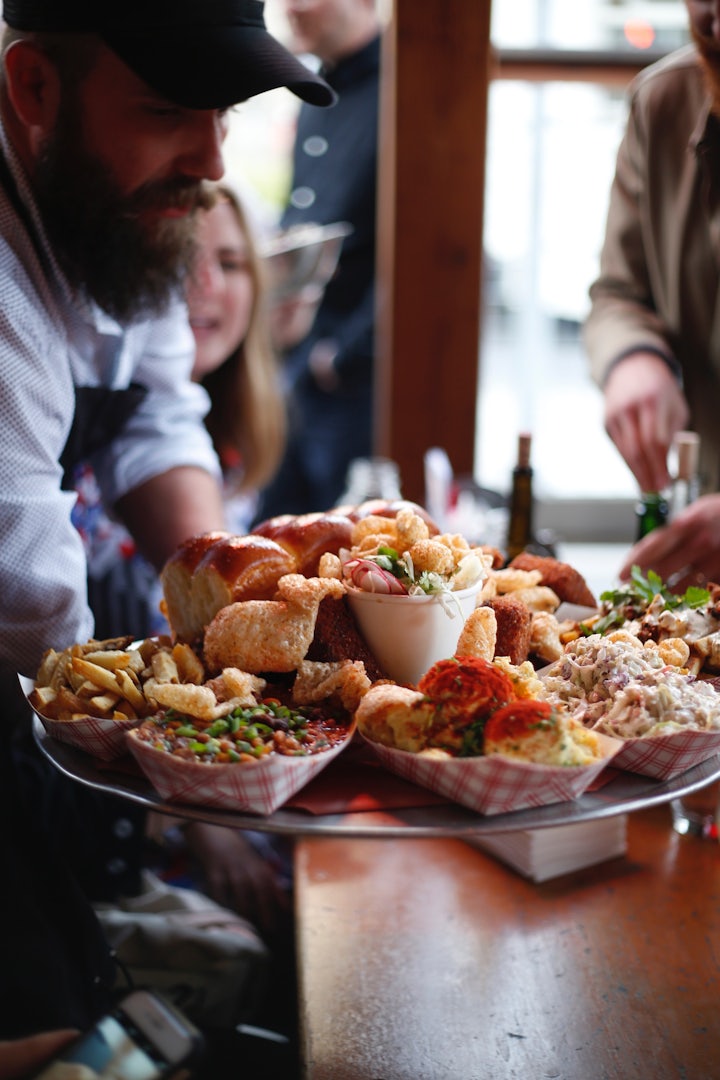 a plate of food at 4505 Burgers and BBQ