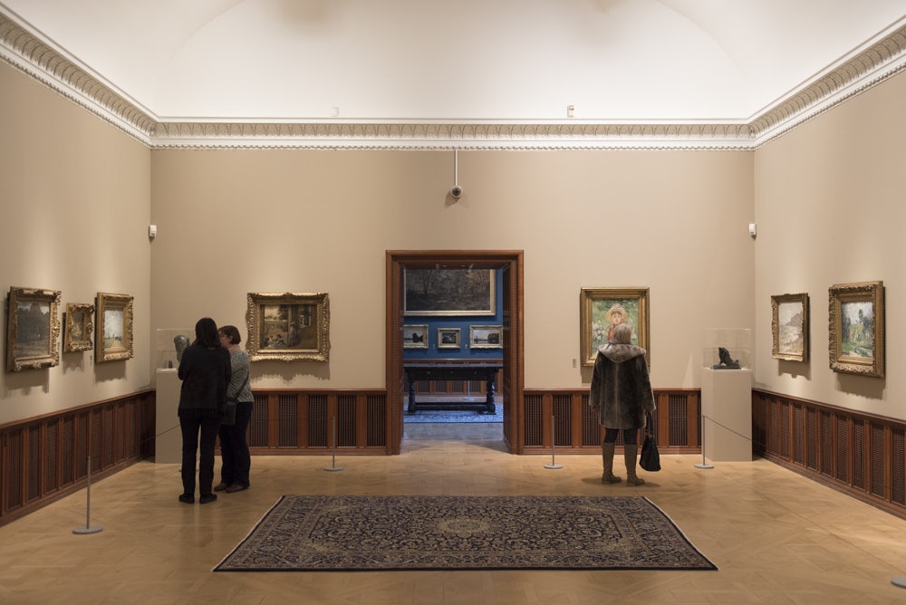 people admiring the art at Ordrupsgaard museum