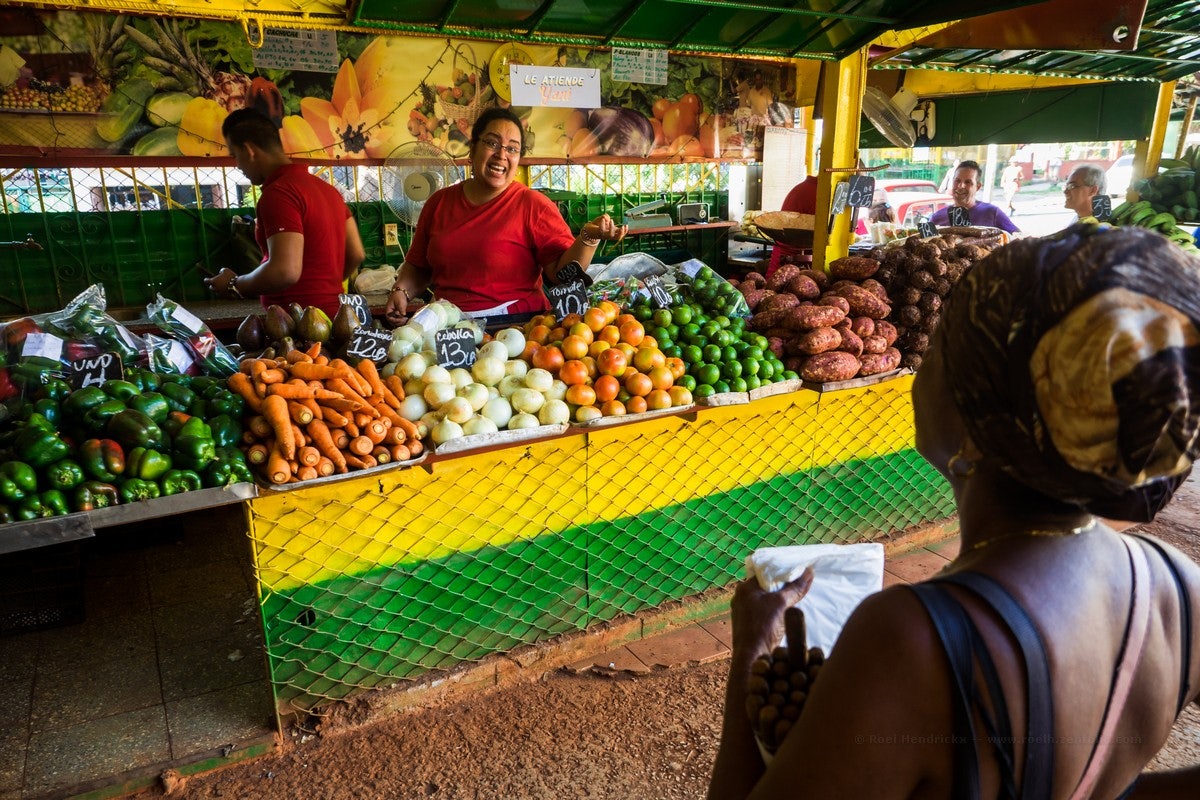 fruits and vegetables at the Agromercado in Havana