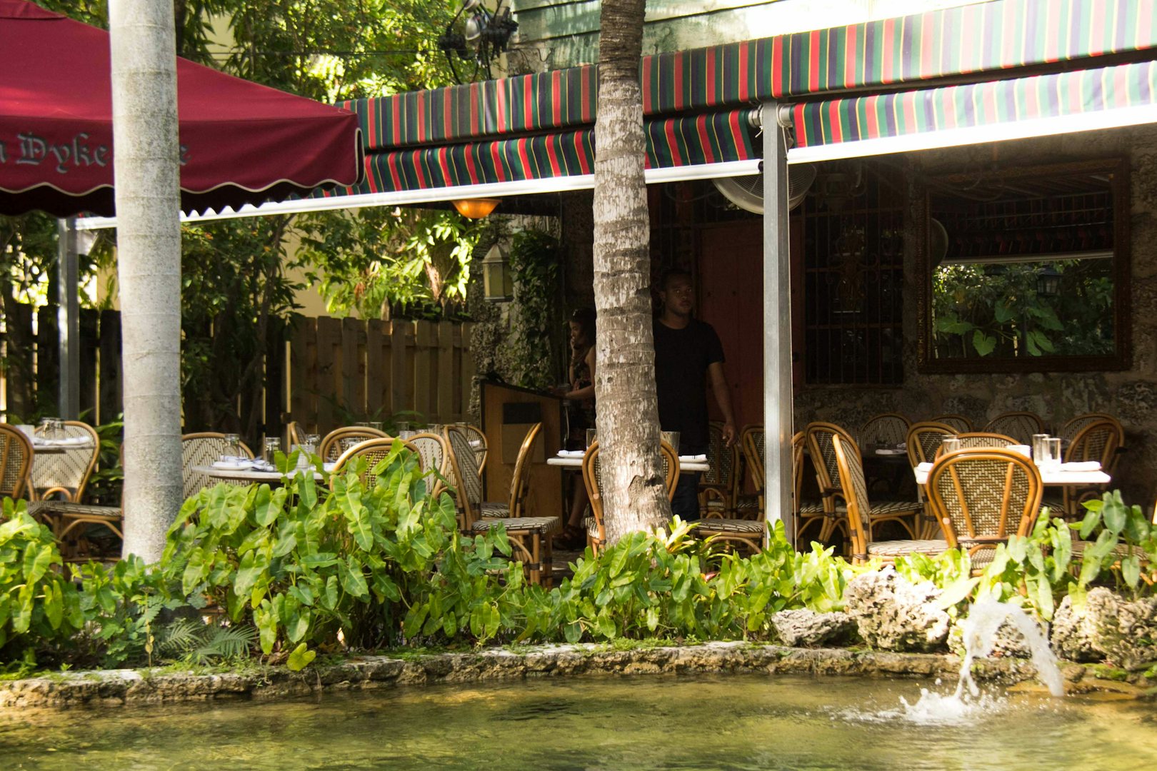 the terrace at Café Roval in Miami