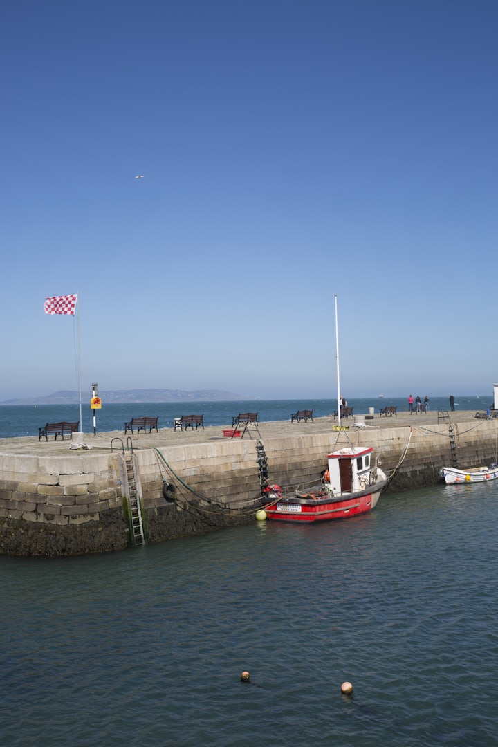 a pier at Dalkey island near Dublin