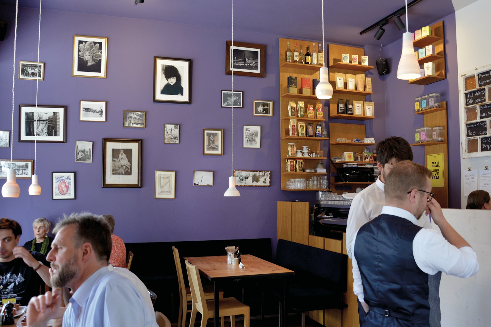 purple interior of Fritzi Massary bar