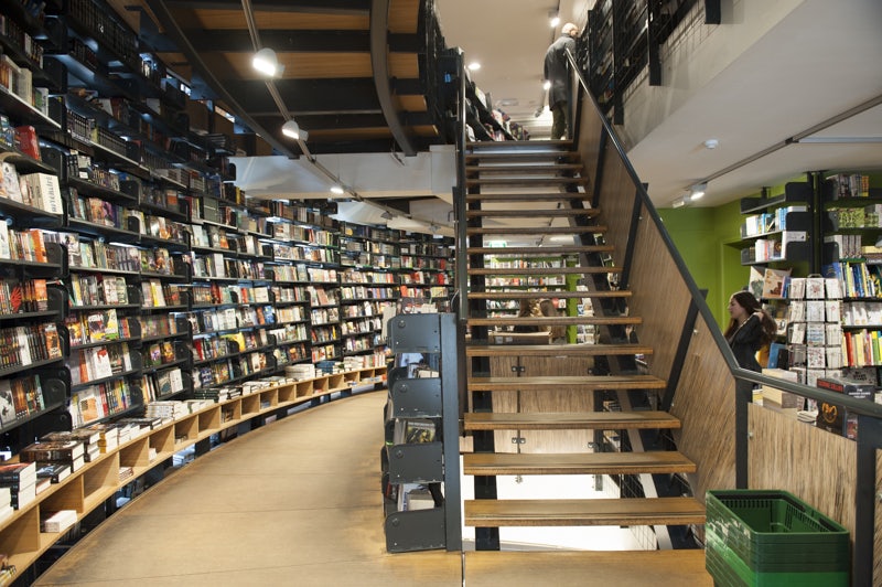 interior of shop at the American Book Centre Amsterdam