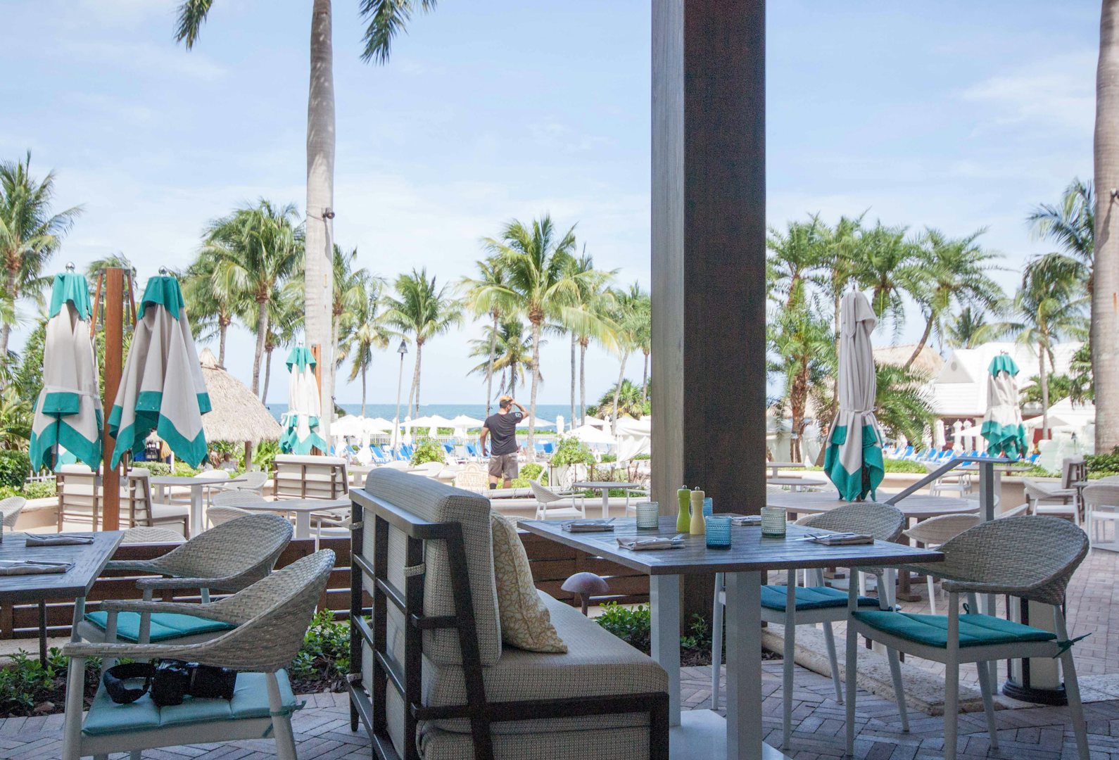 terrace at the Lightkeepers restaurant in Miami