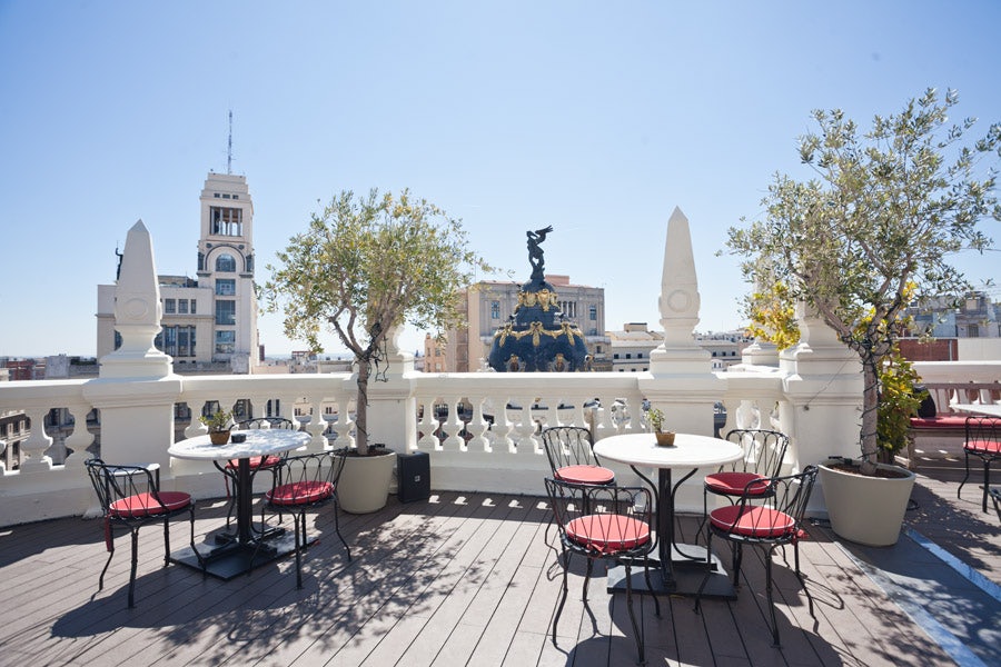 outside area at the Principal Madrid