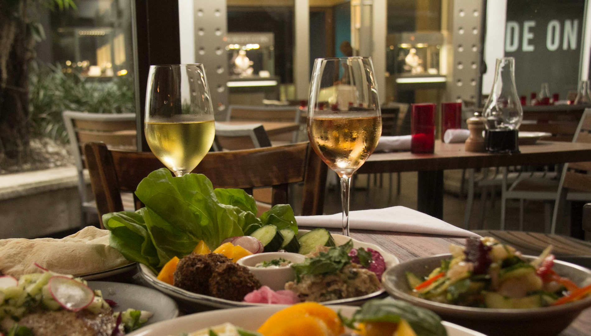 food served on a table at Michael's Genuine in Miami