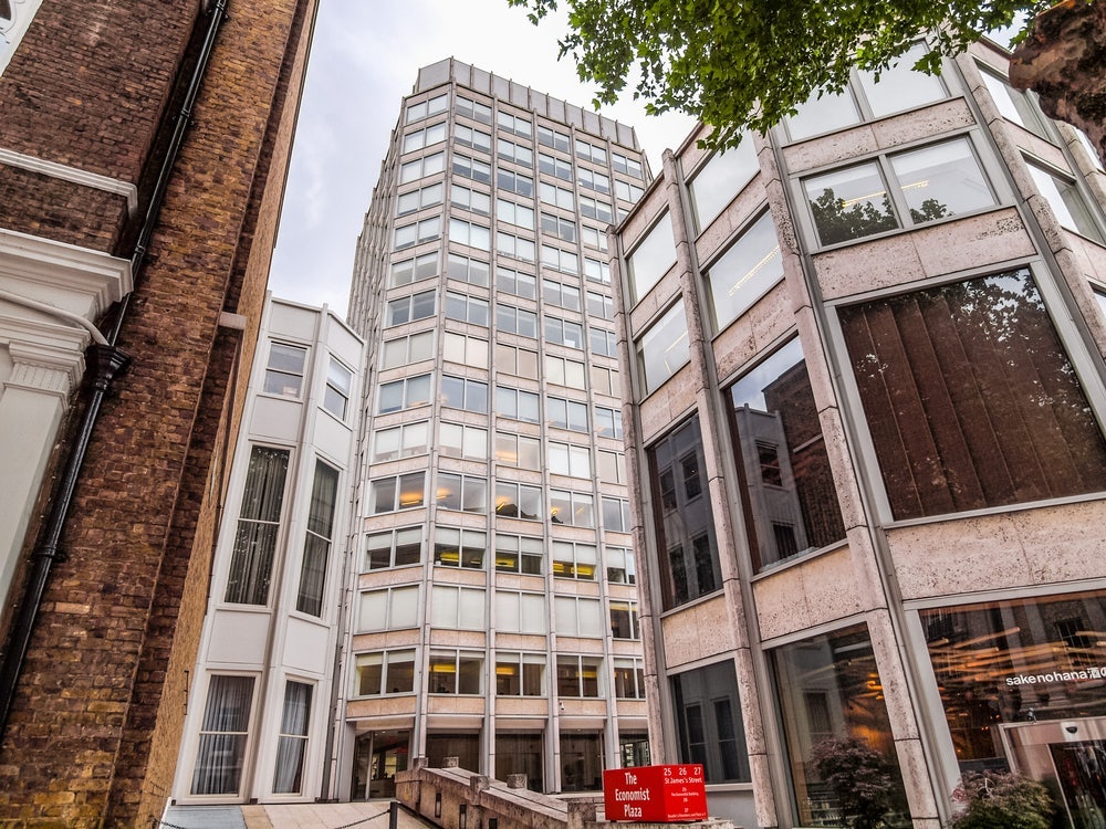 exterior of Economist building