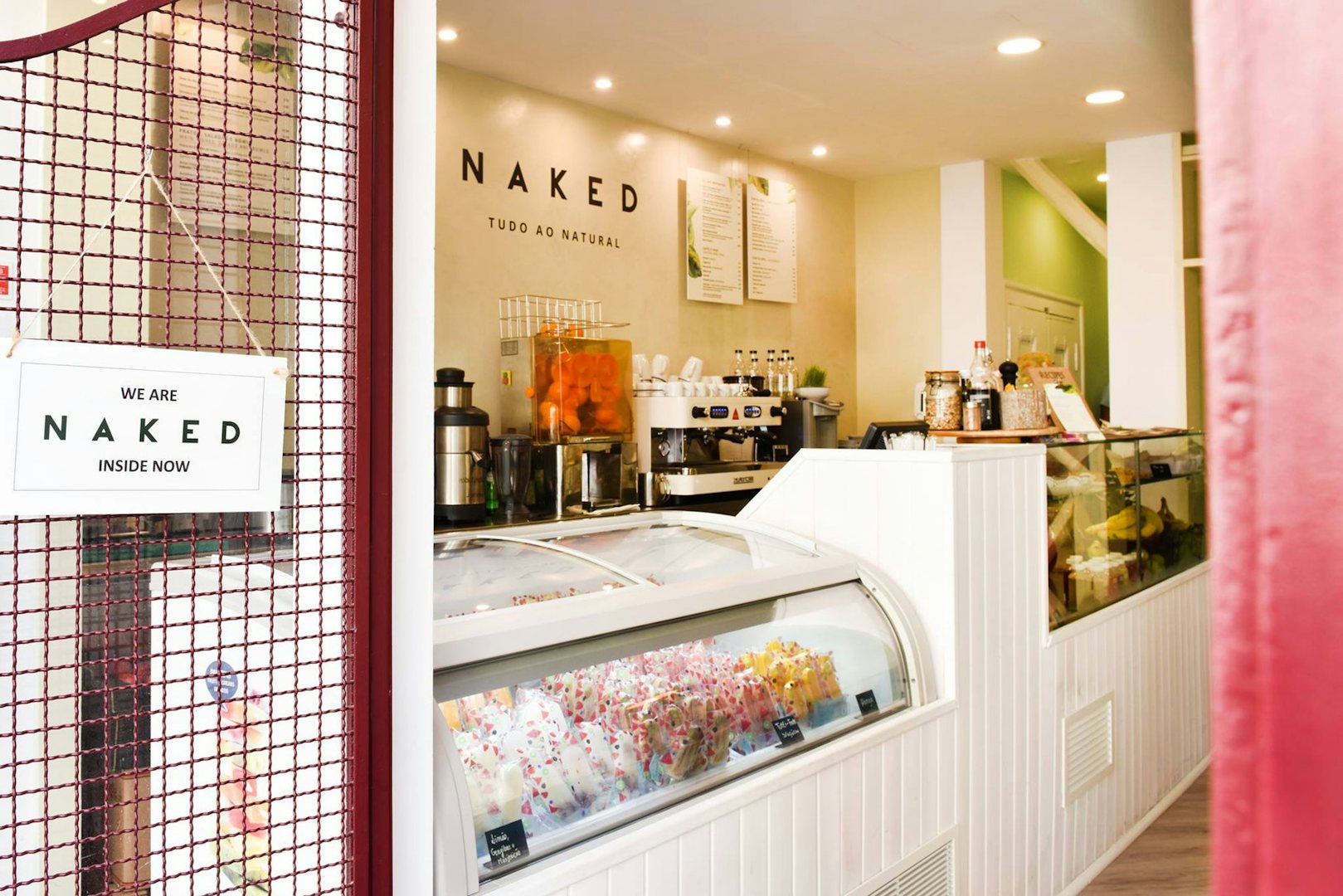 food display at Naked