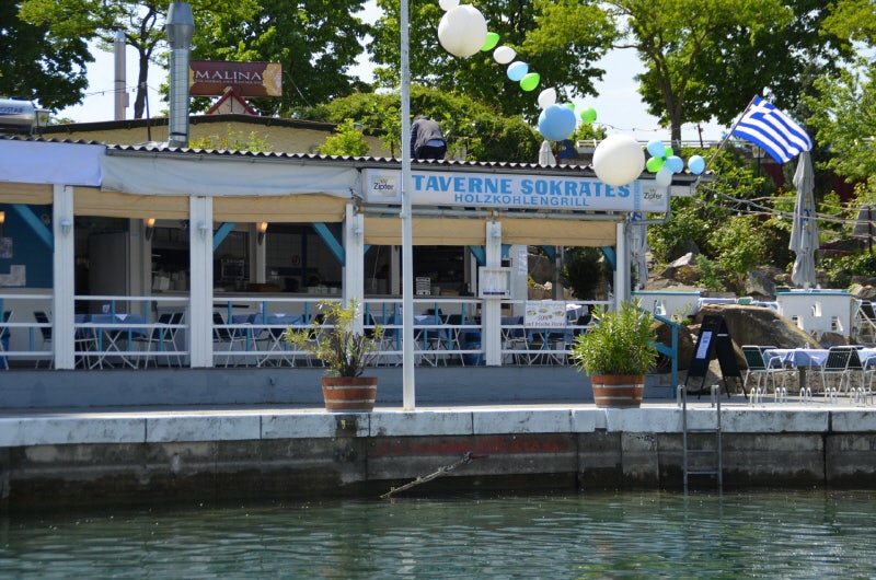 Taverna Sokrates by the water in Vienna