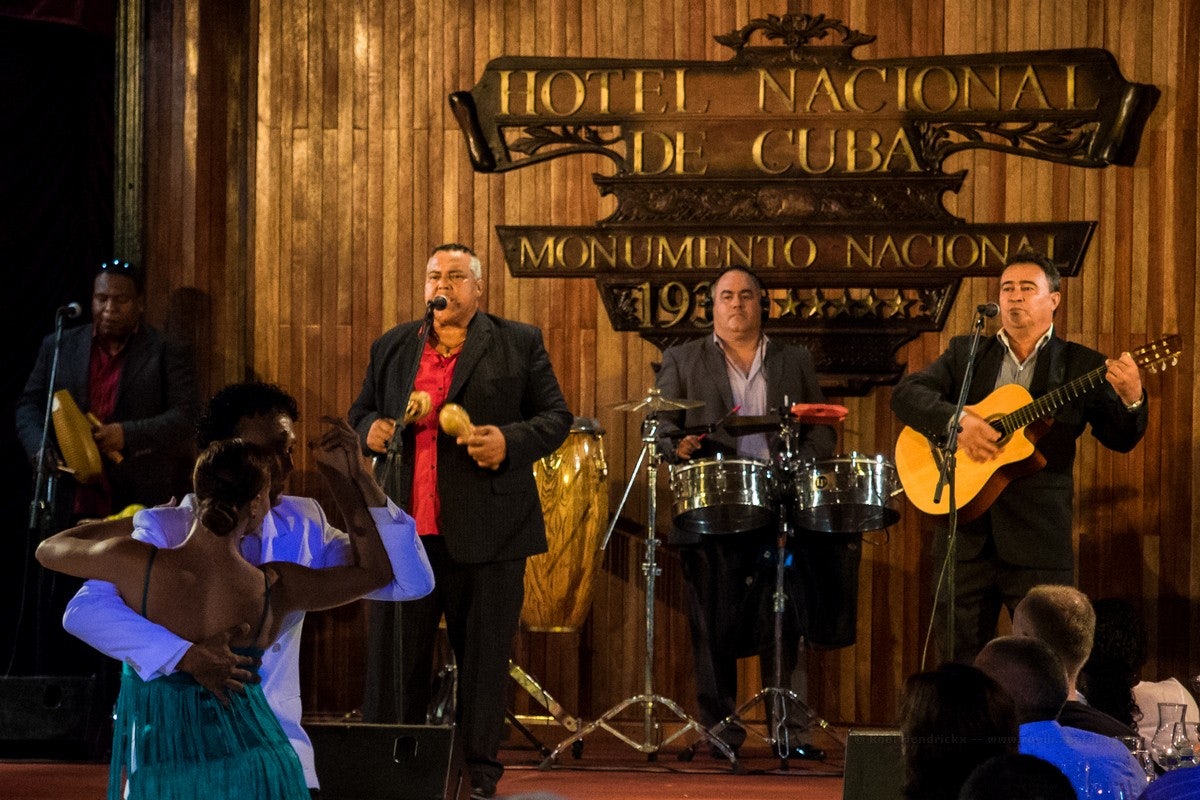 Cuban music performance at Hotel Nacional