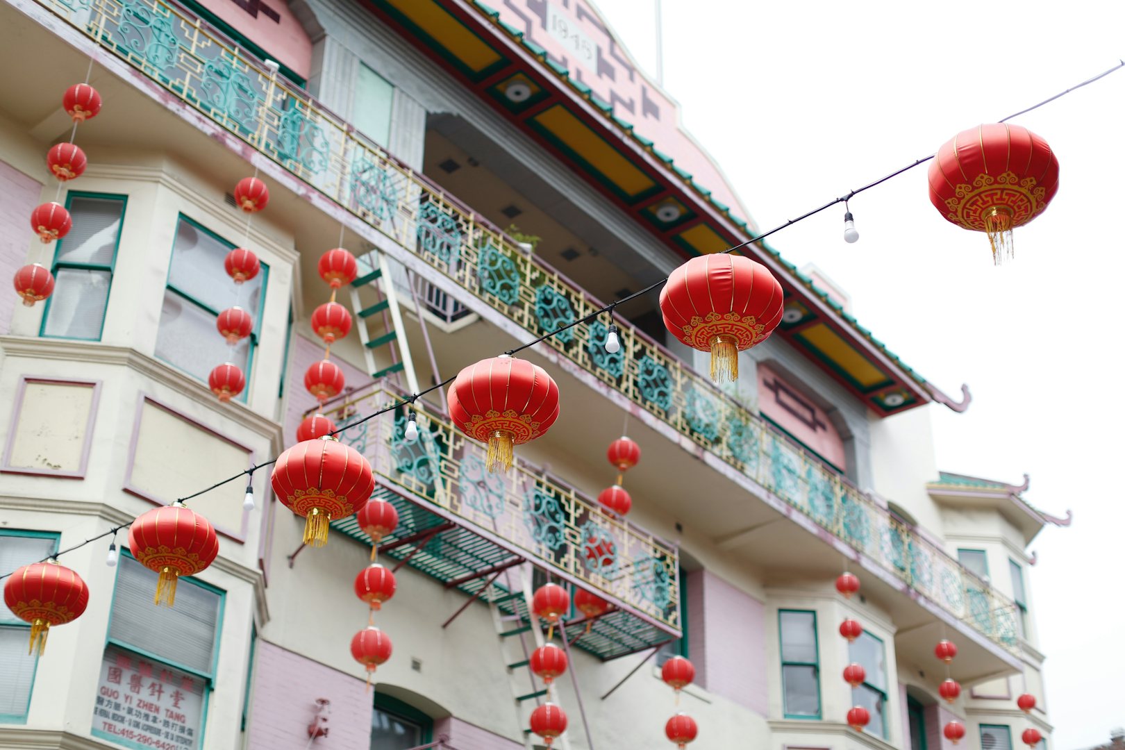 Chinese lanterns in San Francisco Chinatown