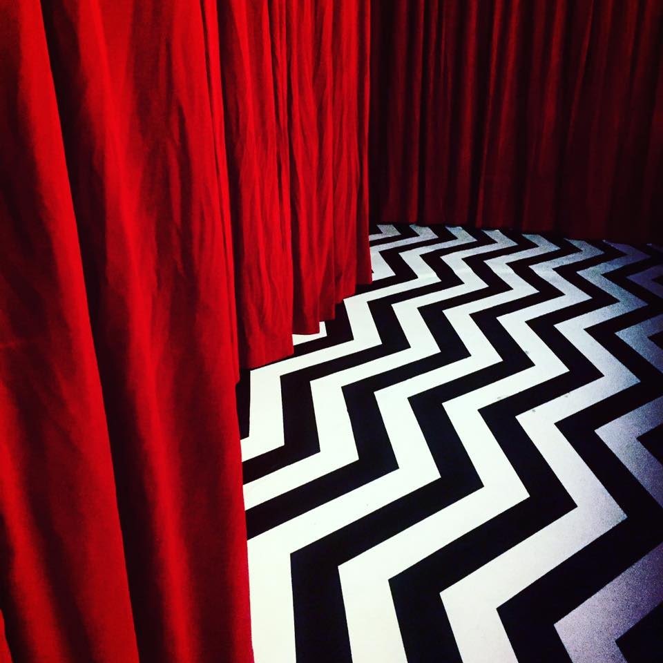 Twin Peaks inspired interior at The Black Lodge Berlin