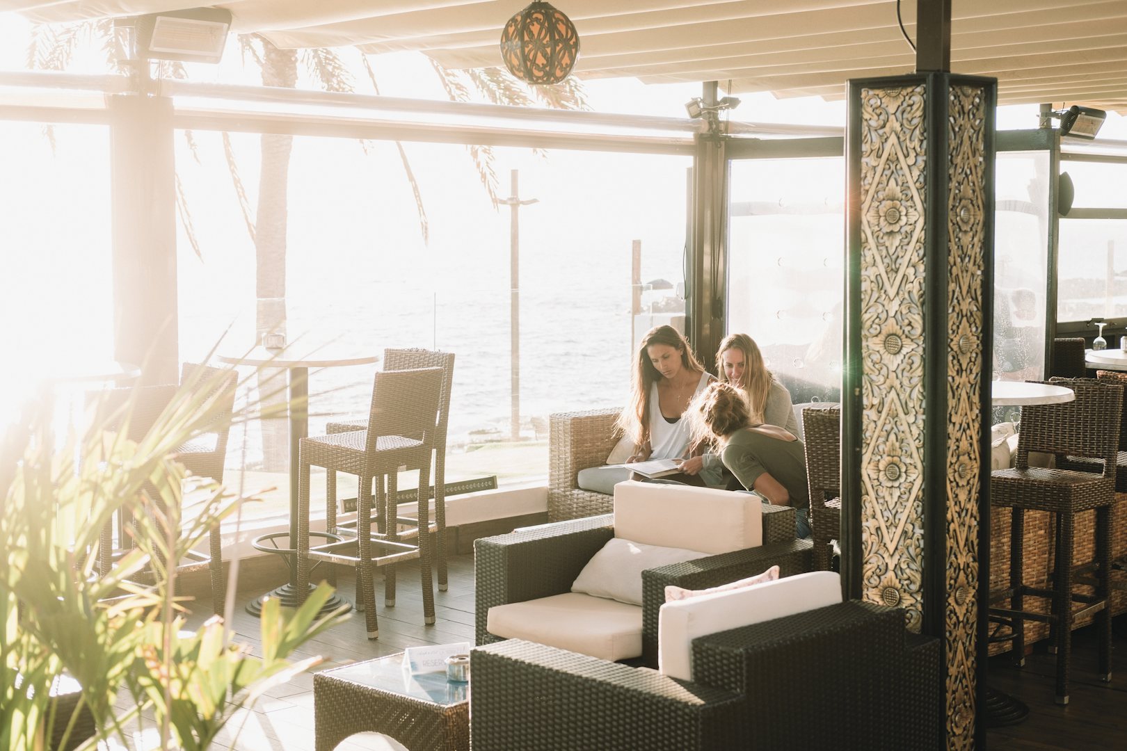 people sitting at the lounge of La Terrazza del Mare