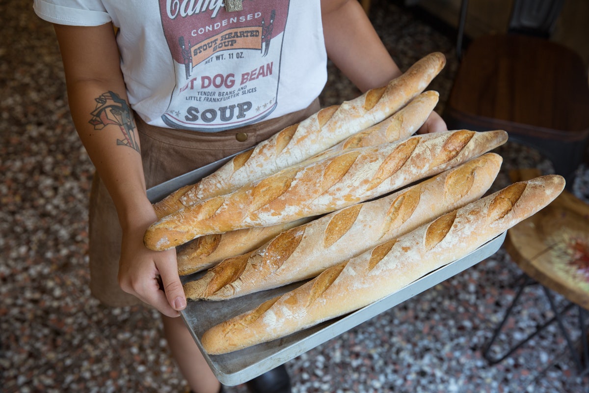 freshly baked breads from Naan Bakery