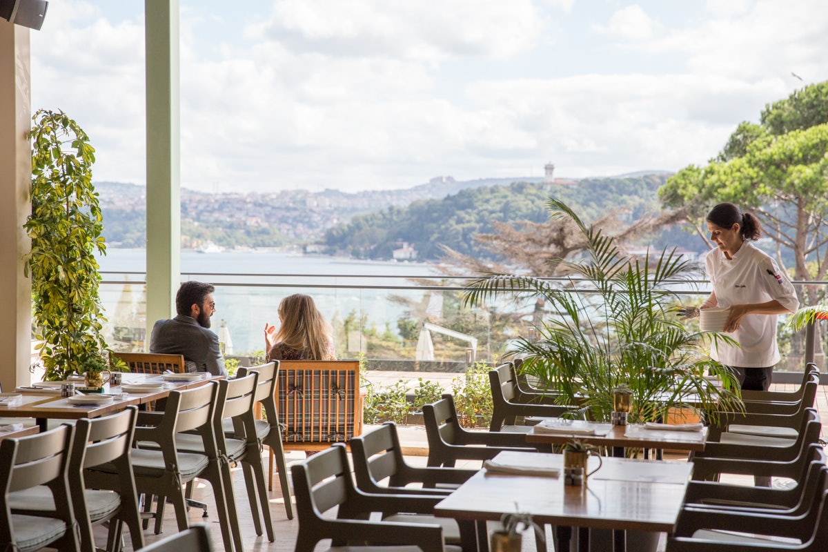 terrace and view at MSA Restaurant