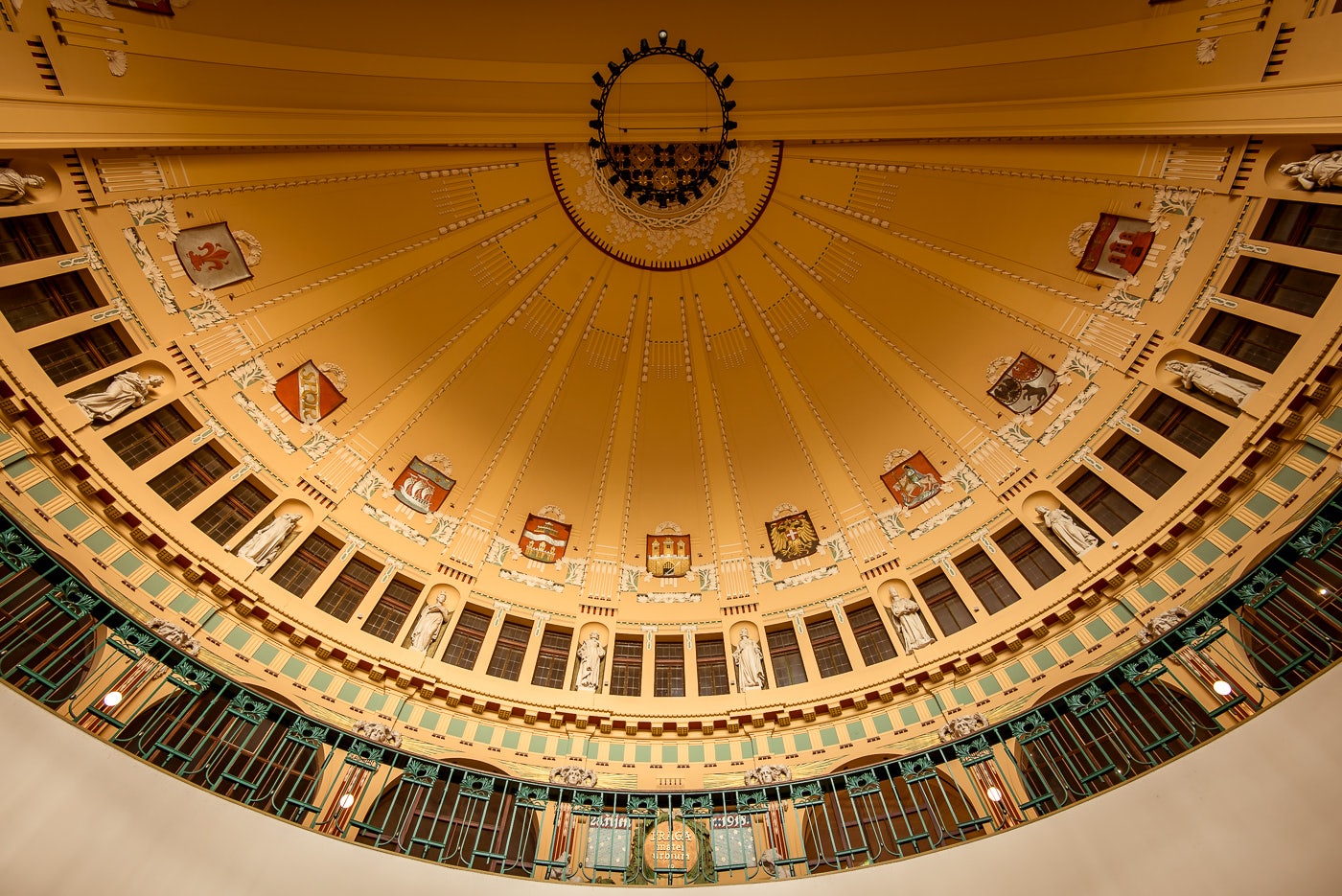 art nouveau style ceiling