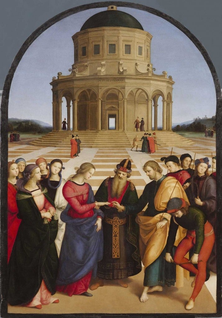 painting marriage of the virgin