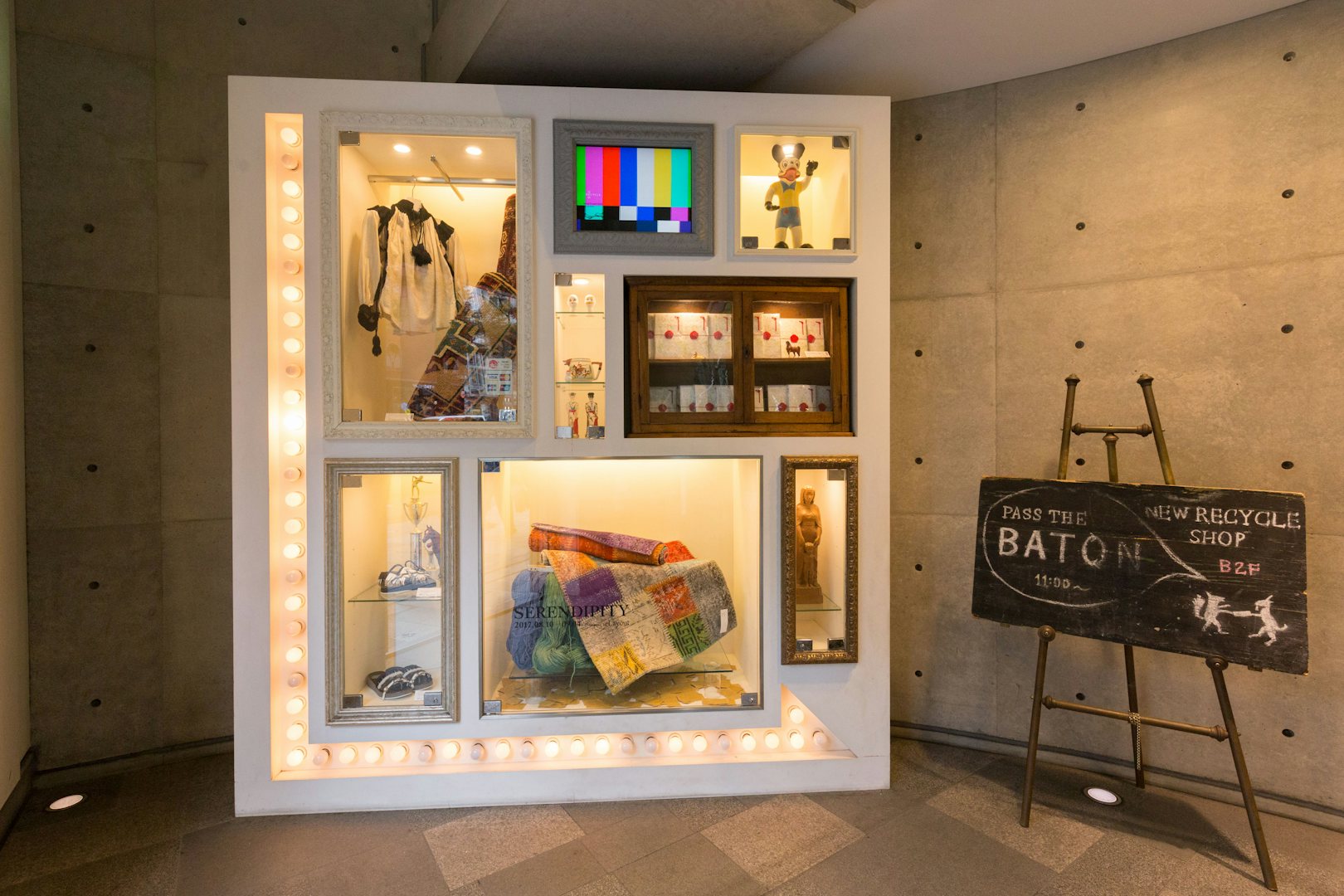 vintage at Pass the Baton store in Tokyo