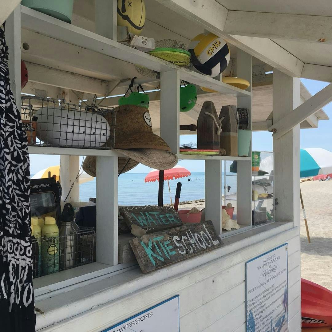 kiosk on the beach of TKS Miami Watersports