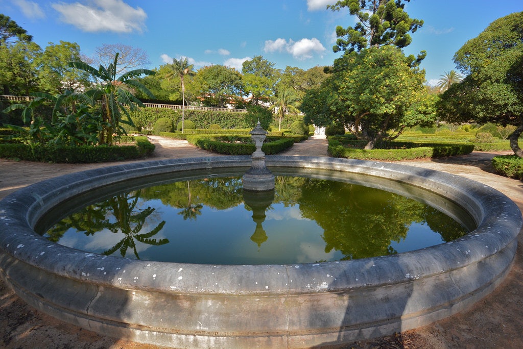 fountain at the Jardim Botanico de Ajuda