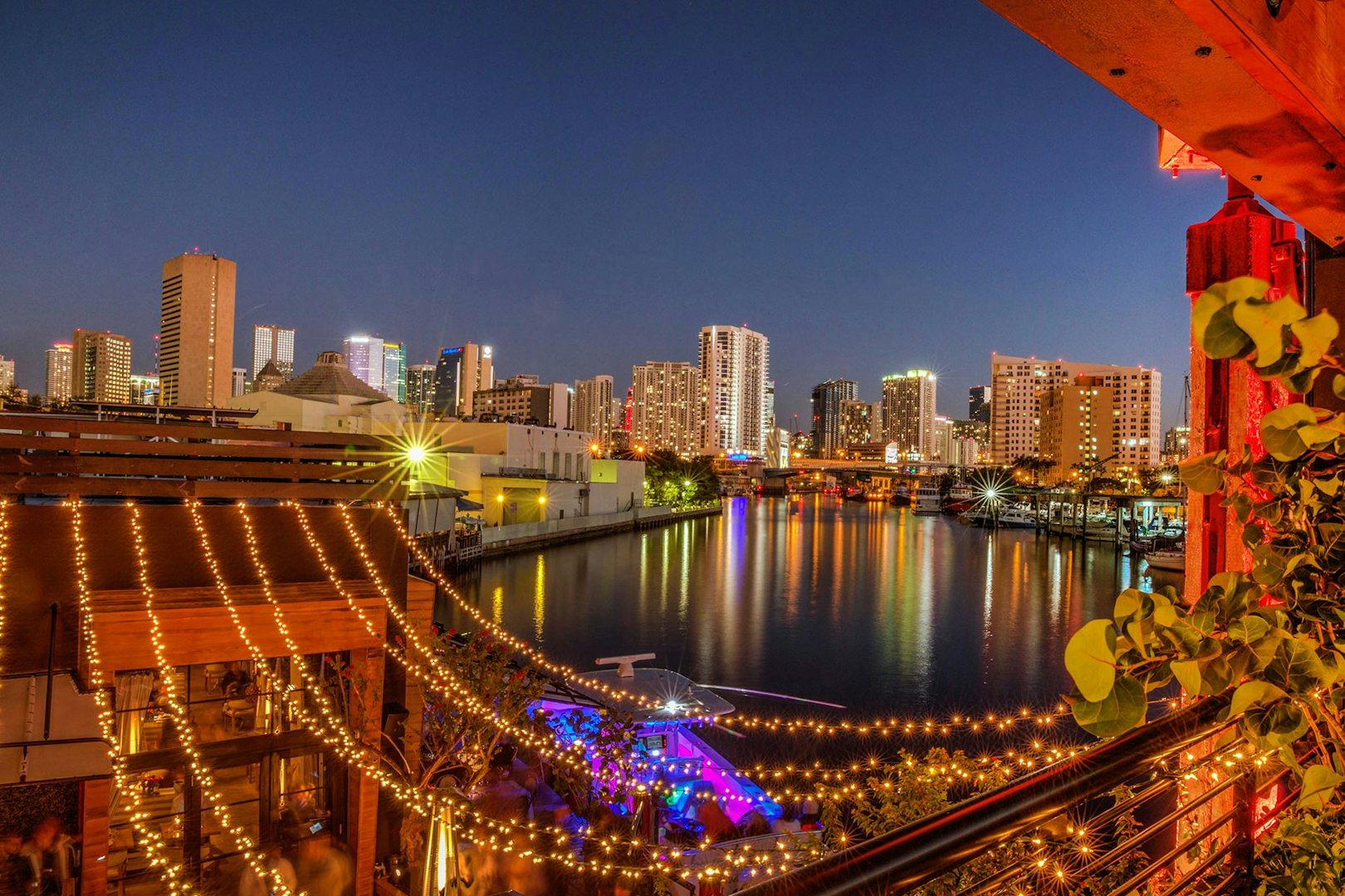 view over Miami city as seen from Seaspice bar