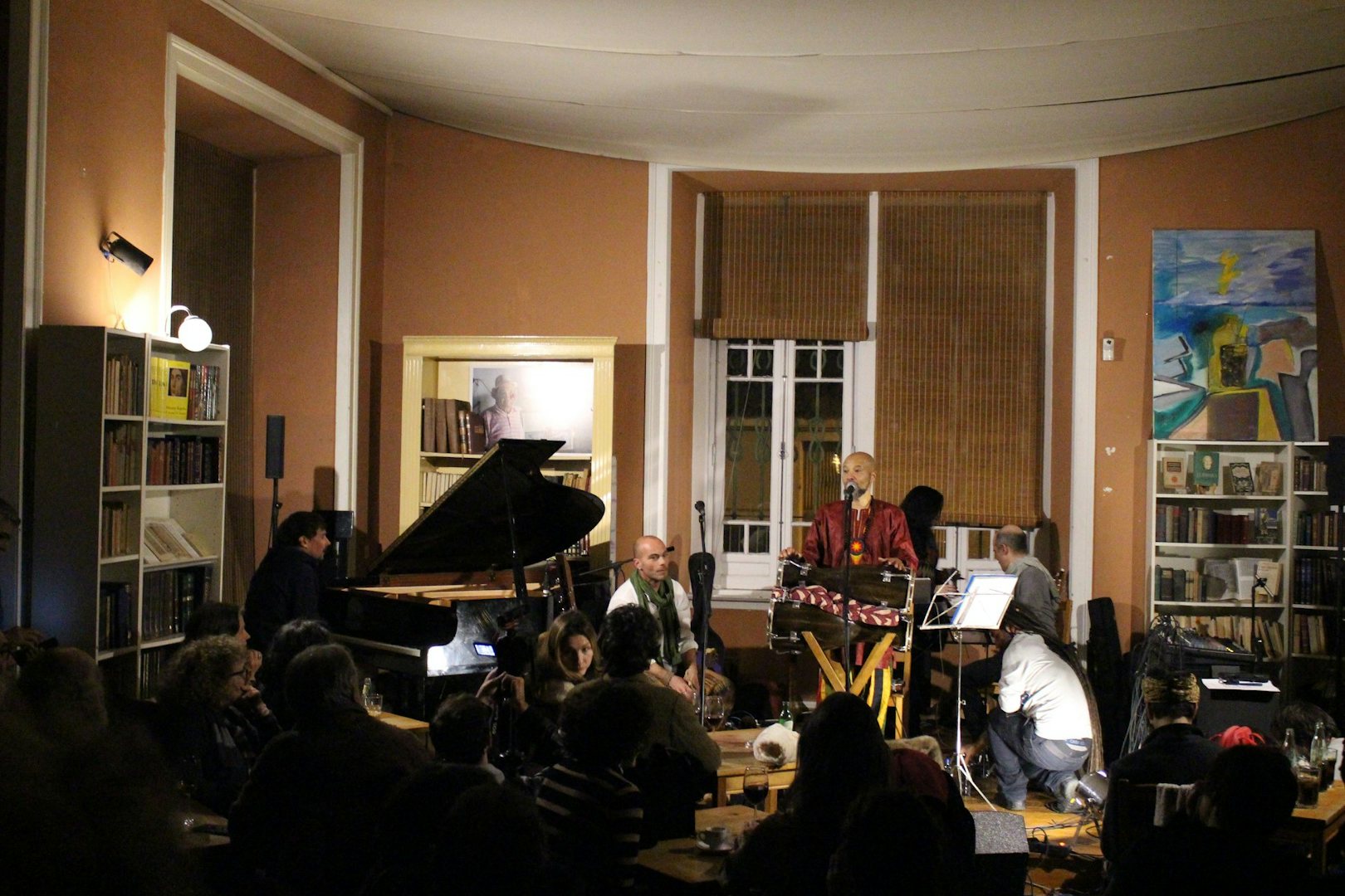 music band playing at the Fabrica do Braço de Prata