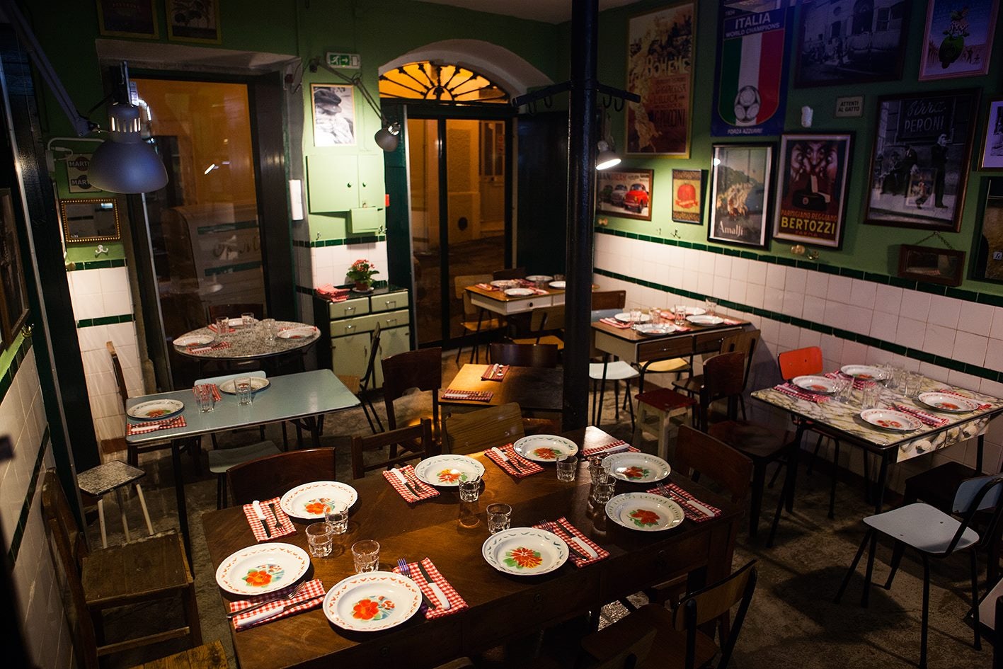 interior of the Osteria in Lisbon