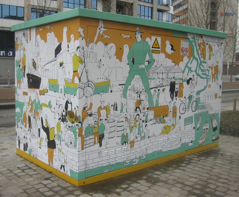 electricity boxes street art Antwerp
