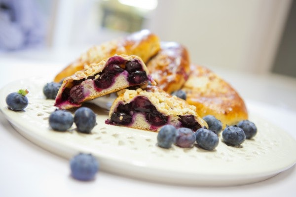 pastry with blue berries from Kleinblatt bakery