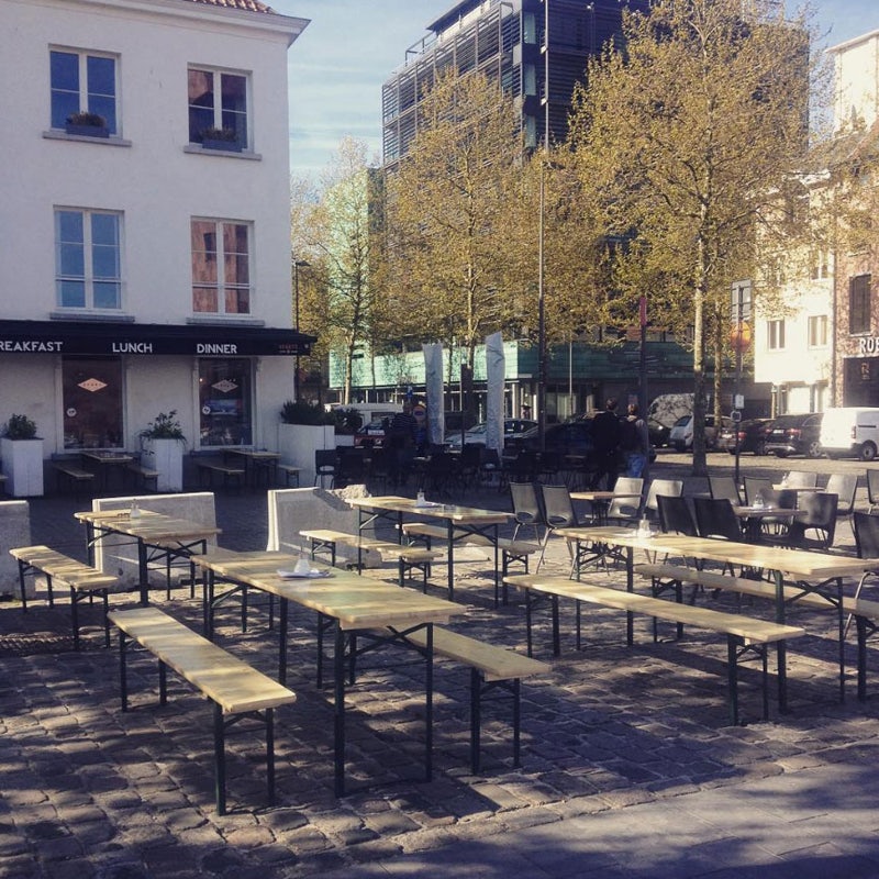 terrace of lunchbar STORY in Antwerp