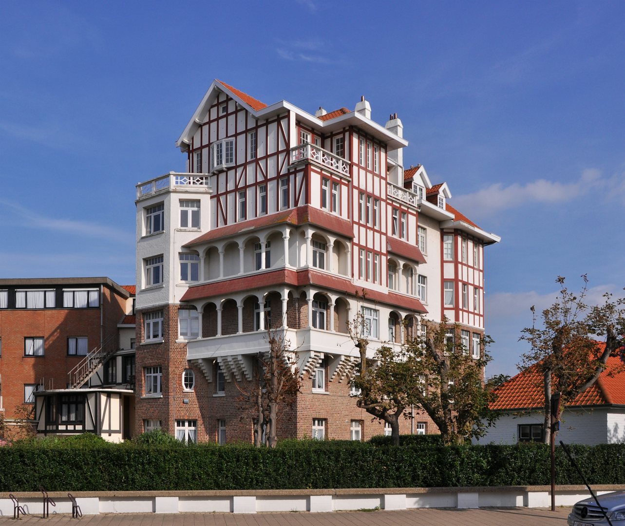 red house in De Haan 