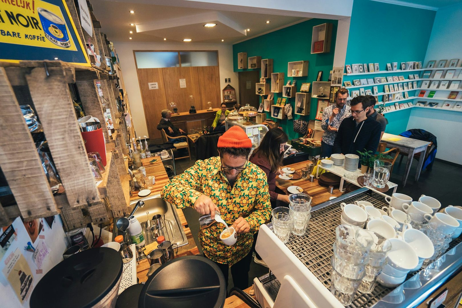 interior of coffee bar Philimonius