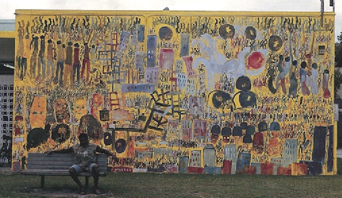 Purvis Young wall art in Miami