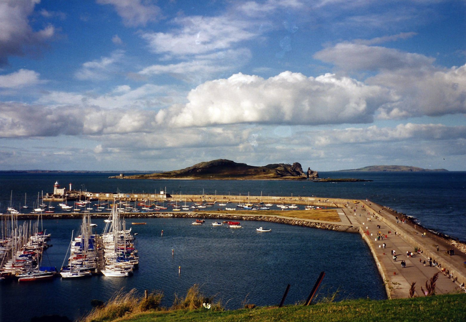 Ireland's Eye harbour view