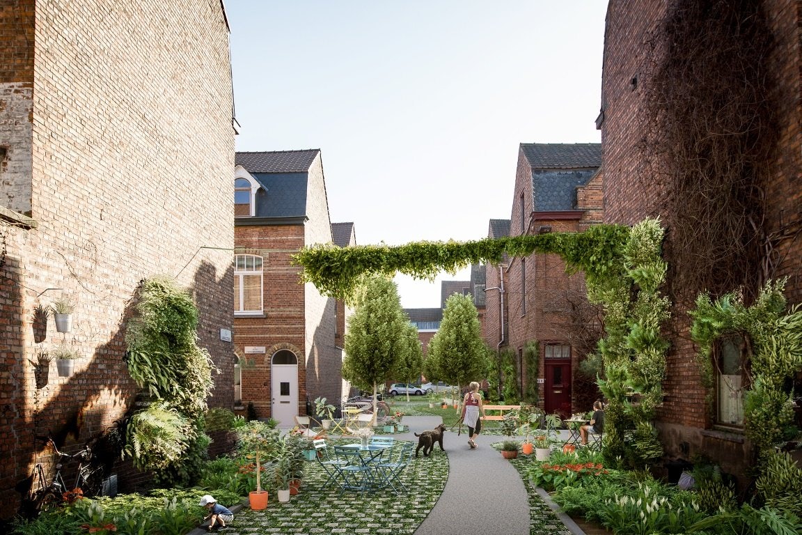 street garden in ghent