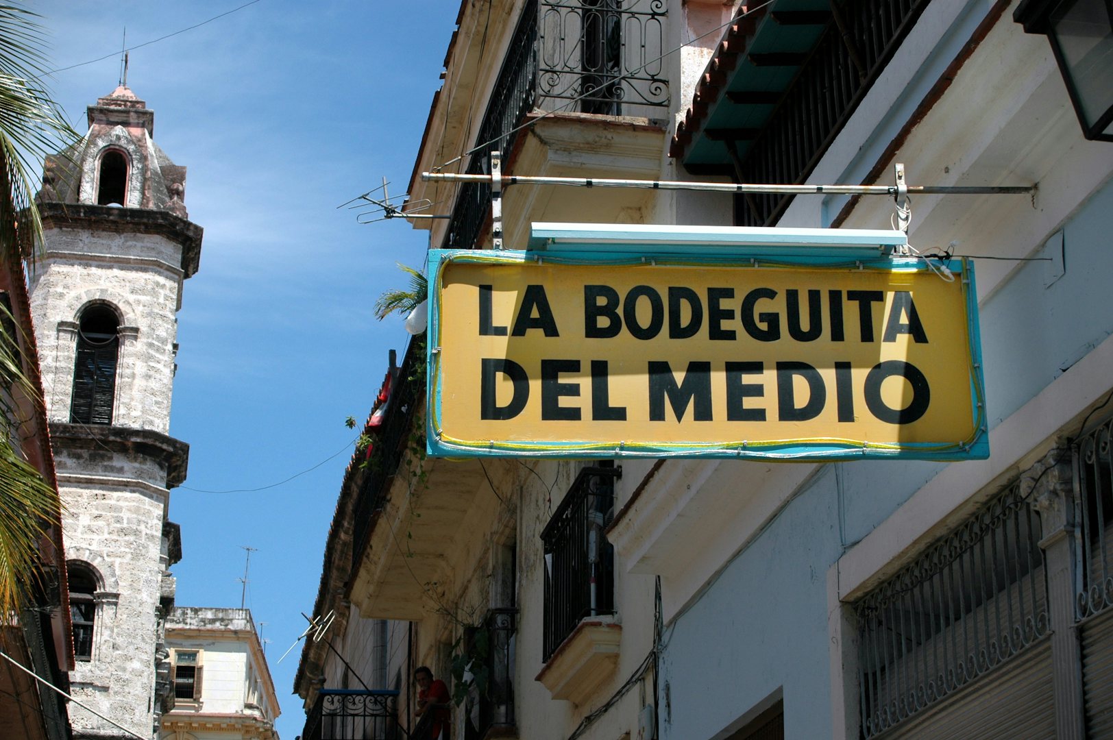 street sign of La Bodegita del Medio