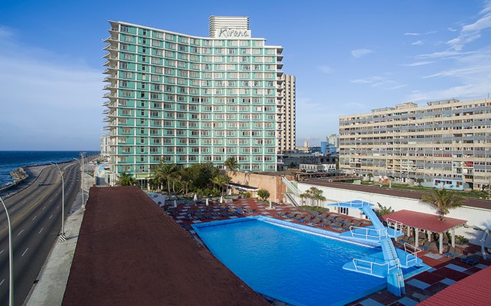 swimming pool of Hotel Riviera