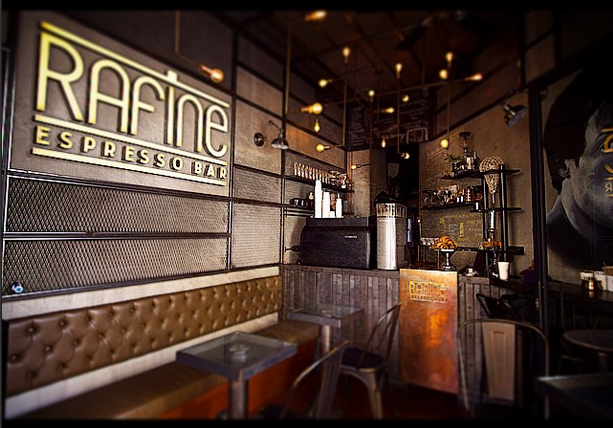 interior of Rafine Espresso Bar