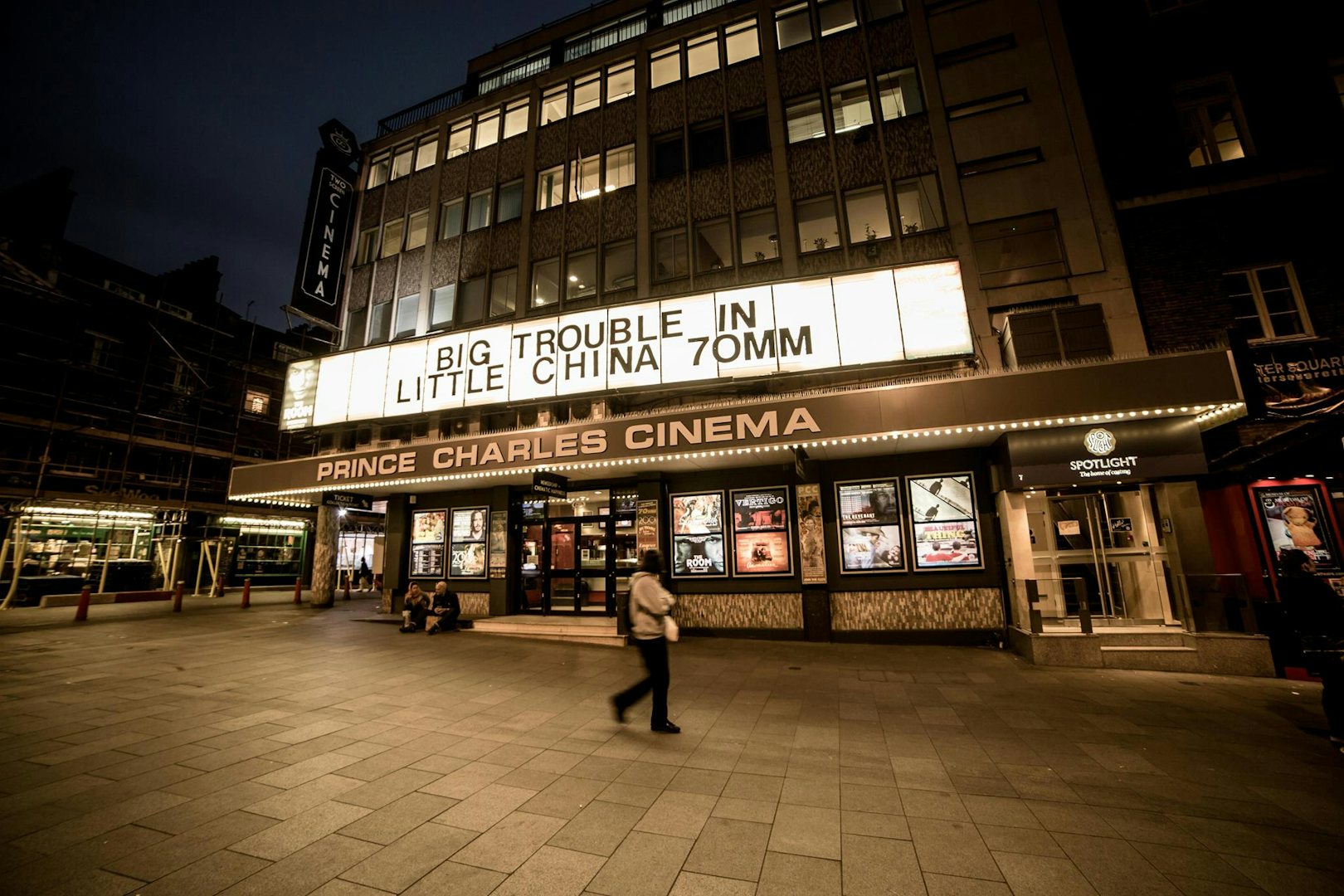 big street sign of Prince Charles cinema