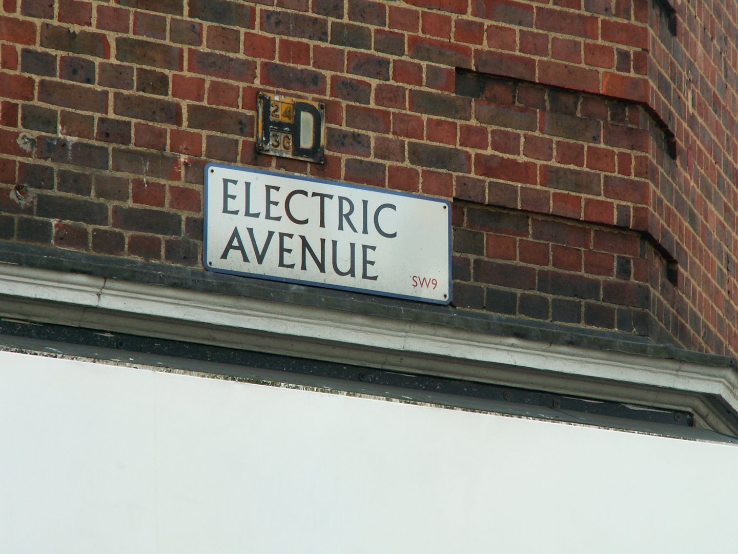 street sign Electric Avenue