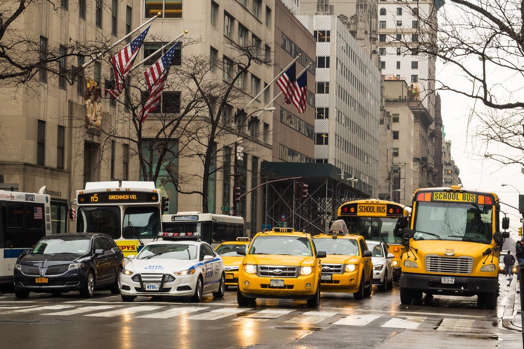 M5 bus down 5th Avenue