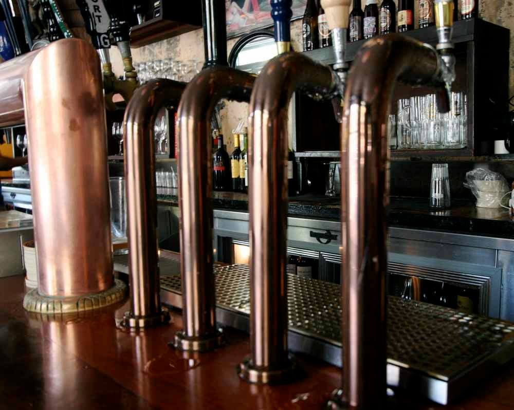 beer taps at Marshall Stack