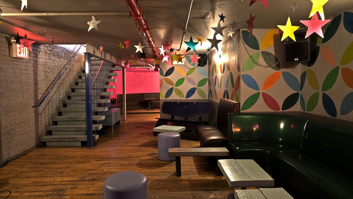 basement interior at Max Fish bar