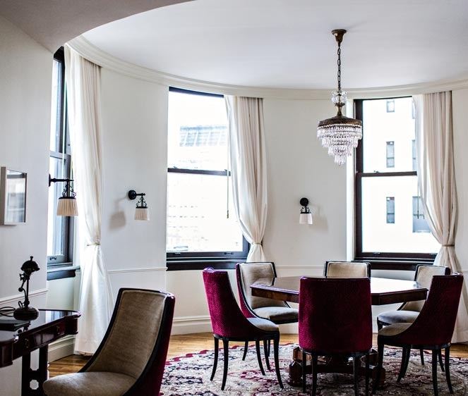 apartment interior at the Nomad Hotel