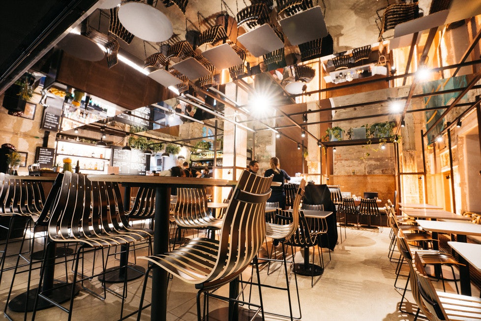 bar interior of Café A
