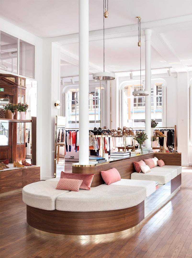 interior of Sézane shop