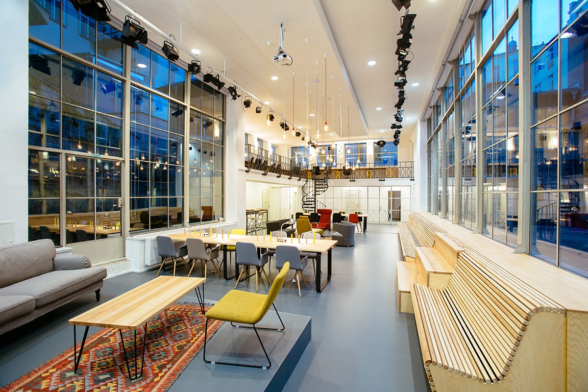 interior of coworking space Opero