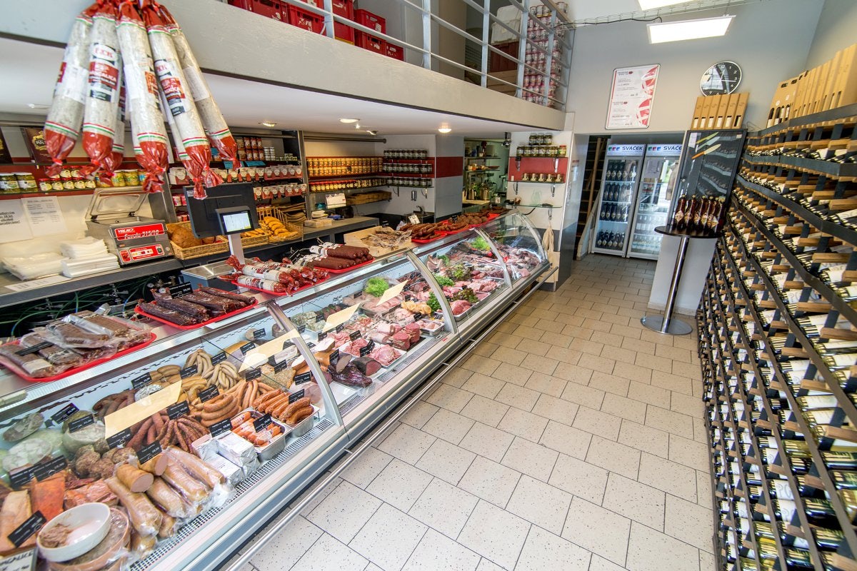 interior of deli shop Sváček