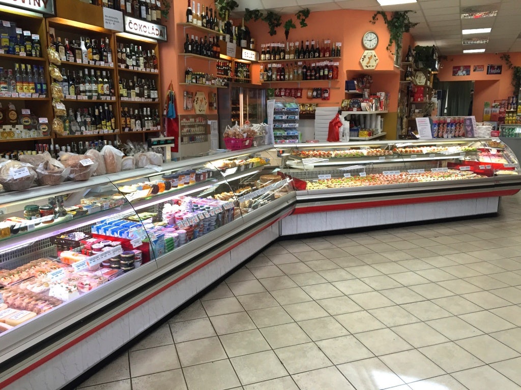 interior of deli shop Zlatý kříž